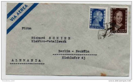 Lettera Busta Argentina-Argentinien Letter- Cover - Briefe- Posta Aerea Anni '50 (of '50s)-Air Mail-to Germany-Berlin - Luftpost