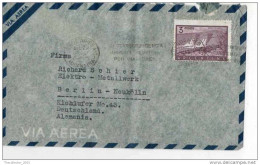 Lettera Busta Argentina-Argentinien Letter- Cover - Briefe- Posta Aerea Anni '50 (of '50s)-Air Mail-to Germany-Berlin - Luftpost