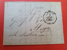 Italie - Lettre Avec Texte De Milan Pour Steyr ( Autriche) En 1837 - D 157 - 1. ...-1850 Prephilately