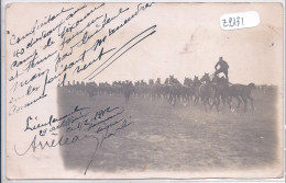 CAMP DE SISSONNE- CARTE-PHOTO- DRESSAGE DE 40 CHEVAUX - Sissonne