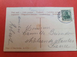 Allemagne - Oblitération Ambulant Sur Carte Postale Pour La France - D 165 - Cartas & Documentos