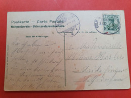 Allemagne - Oblitération Ambulant Sur Carte Postale En 1907 - D 166 - Lettres & Documents