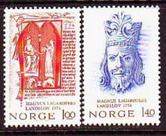 1974. Norway. Magnus Lagabøters Landslov 1274. MNH. Mi. Nr. 683-84 - Unused Stamps