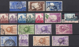 EG102 – EGYPTE – EGYPT – 1954/55 – YEARS SET – MI # 471/489 USED - Usados