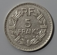 5 Francs 1935 Nickel Lavrillier En Etat Sup - 5 Francs