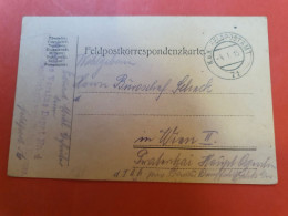 Autriche - Cachet Militaire Sur Carte En Feldpost En 1915 Pour Wien - D 205 - Storia Postale