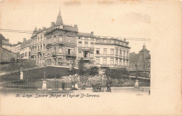 BELGIQUE - Liège - Square Notger Et L'église St Servais - Carte Postale Ancienne - Liege