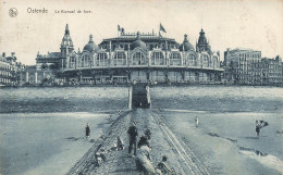 BELGIQUE - Ostende - Le Kursaal De Face - Animé - Plage - Carte Postale Ancienne - Oostende