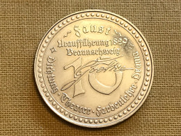 Münze Medaille Deutschland Faust Uraufführung 1829 Braunschweig - Monedas Elongadas (elongated Coins)