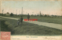 77 TORCY. Enfants Sur La Route Du Village 1907 - Torcy