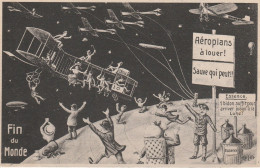 Astronomie - Fin Du Monde - Souvenir Du 19 Mai 1910 - Aéroplans à Louer !.... - Astronomie