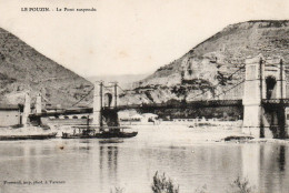 07 Ardèche Très Beau Plan LE POUZIN Le Pont Suspendu - Le Pouzin