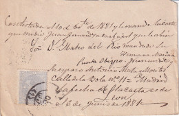 CARTA 1881  A LEON   CURIOSA CARTA - Covers & Documents