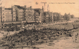 BELGIQUE - Ostende - La Digue Et La Plage Vers Le Royal Palace Hôtel - Animé - Carte Postale Ancienne - Oostende