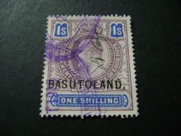 Basutoland - C1912 KEVII 1/- (overprint On COGH Stamp) - Used Revenue Stamp. - Otros & Sin Clasificación