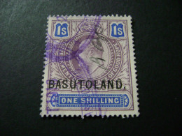 Basutoland - C1910 KEVII 1/- (overprint On COGH Stamp) - Used Revenue Stamp. - Autres & Non Classés