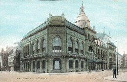 BELGIQUE - Ostende - Le Théâtre - Colorisé - Carte Postale Ancienne - Oostende