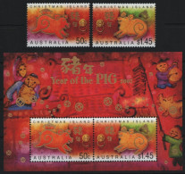 Weihnachtsinsel 2007 - Mi-Nr. 585-586 & Block 21 ** - MNH - Weihnachten / X-mas - Christmas Island