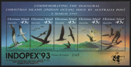 Weihnachtsinsel 1993 - Mi-Nr. Block 7 I ** - MNH - Vögel / Birds - INDOPEX '93 - Christmas Island