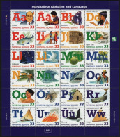 Marshall-Inseln 1998 - Mi-Nr. 1035-1058 ** - MNH - Alphabet - Marshall