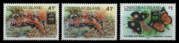 Weihnachtsinsel 1989 - Mi-Nr. 286 & 291-292 ** - MNH - Fauna - Christmas Island