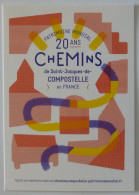 CHEMINS DE SAINT JACQUES DE COMPOSTELLE - 20 Ans / Patrimoine Mondial - Carte Publicitaire - Luoghi Santi