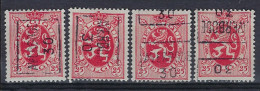 HERALDIEKE LEEUW Nr. 282 Voorafgestempeld Nr. 5917 Posities A + B + C + D  AVERBODE 30 ; Staat Zie Scan ! LOT 264 - Rollini 1930-..