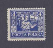 1922 Poland Regular Editions 11 Miners Worker 10,00 € - Unused Stamps