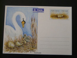 Entier Postal Stationery Card Cygne Swan Aland - Cygnes