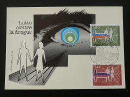 Carte Maximum Card Lutte Contre La Drogue Campaign Against Drugs Monaco 1976 - Drogue