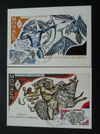 Carte Maximum Card (x2) Mythologie Hercule Mythology Croix Rouge Red Cross Monaco 1982 - Mythologie