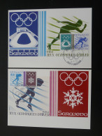 Carte Maximum Card (x2) Jeux Olympiques Sarajevo Olympic Games Monaco 1984 - Hiver 1984: Sarajevo