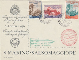 LETTERA SAN MARINO CONGRESSO PERITI SERIE 1956 (MZ946 - Brieven En Documenten
