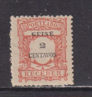 PORTUGUESE GUINEA - 1921 Postage Due 2c Hinged Mint - Guinea Portuguesa