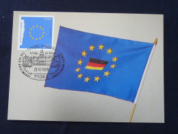 Carte Maximum Card Drapeau Flag Europa Sindelfingen Allemagne Germany 1995 - 1995