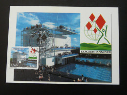 Carte Maximum Card Exposition Universelle Hannover Monaco 2000 - 2000 – Hanovre (Allemagne)