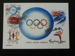 Carte Maximum Card Jeux Olympiques Sydney Olympic Games Monaco 2000 - Sommer 2000: Sydney