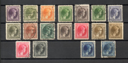 LUXEMBOURG   N° 164 à 181   OBLITERES ET NEUFS AVEC CHARNIERES  COTE 7.10€   GRANDE DUCHESSE  VOIR DESCRIPTION - 1926-39 Charlotte Rechtsprofil