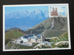 Carte Maximum Card Monastère Notre Dame De La Salette Montagne Mountain 38 Isère 2002 - Abbeys & Monasteries