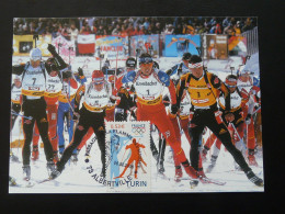 Carte Maximum Card Biathlon Jeux Olympiques Olympic Games Albertville 73 Savoie 2006 - Hiver 2006: Torino