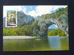 Carte Maximum Card Portraits De Régions Gorges De L'Ardèche France 2006 - Volcanos