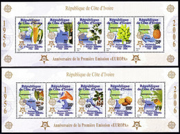 Europa Cept - 2005 - Ivory Coast, Cote D`ivore - 2.Mini S/Sheet ** MNH - 2005