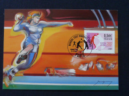 Carte Maximum Card Mondial Handball Feminin France 2007 - Handbal