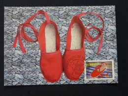 Carte Maximum Card Portraits De Régions Espadrilles Du Pays Basque 64 Laruns 2008 - Costumes