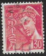 TIMBRE N° 547  -  MERCURE  -  OBLITERE  -  1942 - Used Stamps