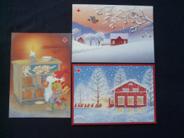 Entier Postal Stationery Card (x6) Noel Christmas Croix Rouge Red Cross Aland 1993 - Entiers Postaux