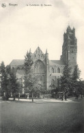 BELGIQUE - Bruges - Vue Générale De La Cathédrale De Saint Sauveur - Carte Postale Ancienne - Brugge