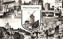 FRANCE - Paris - Montmartre - Moulin De La Galette - Basilique Du Sacré Coeur - Multivues - Carte Postale - Mehransichten, Panoramakarten