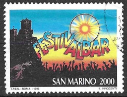 SAN MARINO - 1996 - FESTIVALBAR - LIRE 2000 - USATO (YVERT 1456- MICHEL  1996 - SS 1517) - Oblitérés