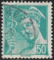 TIMBRE N° 549  -  MERCURE  -  OBLITERE  -  1942 - Used Stamps